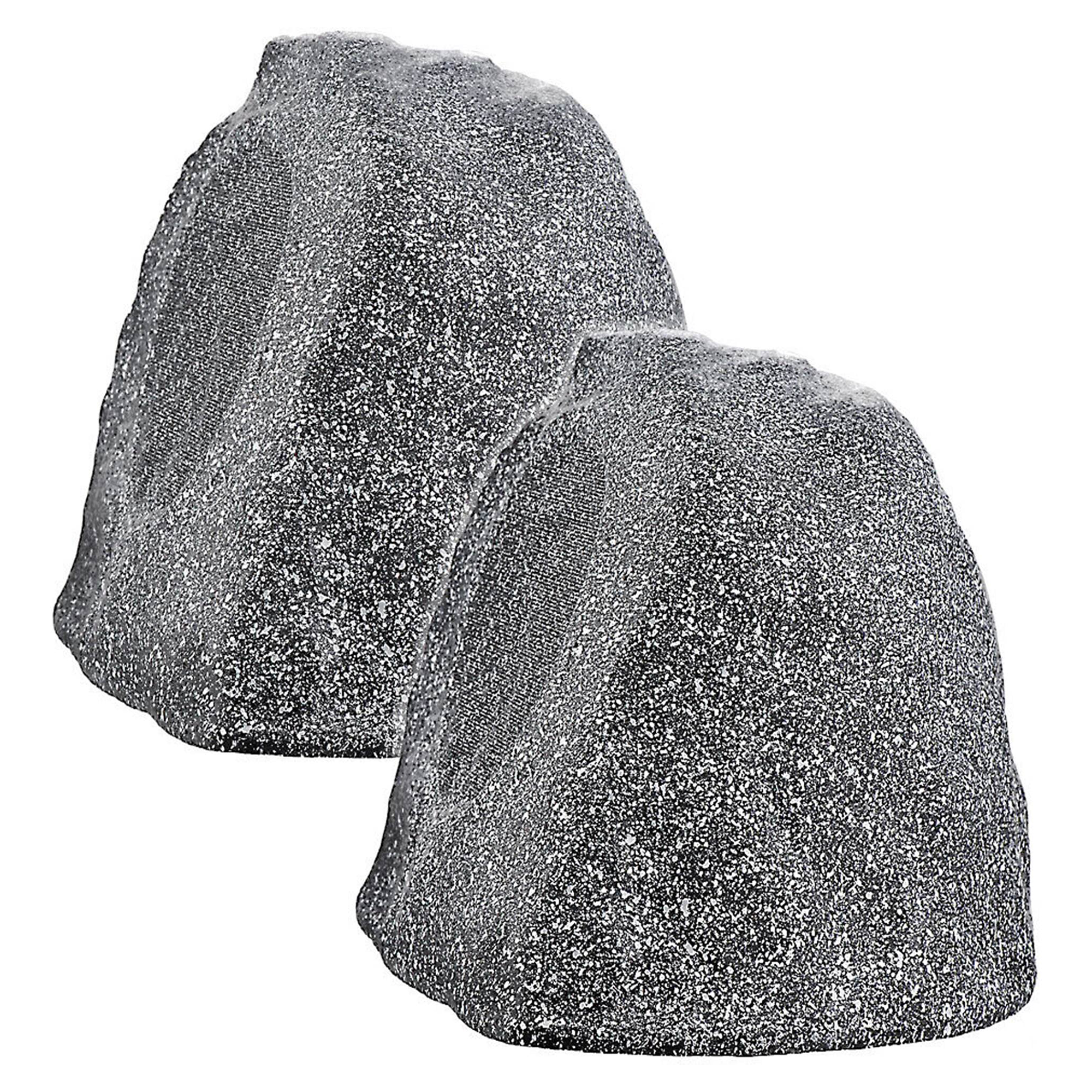 Dual All-Weather Landscape Rock Bluetooth Speaker Set, Wireless Outdoor Stereo Audio Pair With Active-Passive Channel Layout