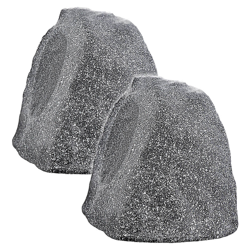 Dual All-Weather Landscape Rock Bluetooth Speaker Set, Wireless Outdoor Stereo Audio Pair With Active-Passive Channel Layout