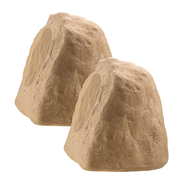 Dual All-Weather Landscape Rock Bluetooth Speaker Set, Wireless Outdoor Stereo Audio Pair With Active-Passive Channel Layout