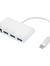 Four-In-One Usb-C Multiport Network Expansion Hub, Portable Gigabit Lan Adapter With Triple Superspeed Usb 3.0 Data Ports