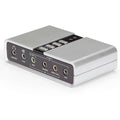 7.1 Channel Usb 2.0 External Digital-Analog Audio Adapter, Multi-Jack Surround Sound Sound Card With Optical Input And Output Ports
