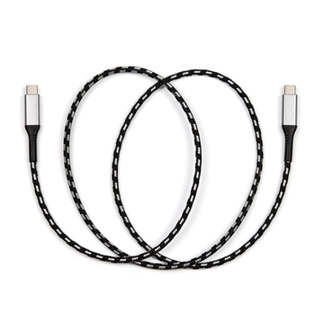 USB-C Cable Woven Braided 100CM In-Vehicle Data & Charging Cord For Car Infotainment Systems
