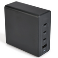120W Multi-Port Desktop GaN Power Charging Station, Four-Port AC Desktop Power Hub With Tiered Usb-C And Usb-A Fast Charge Ports